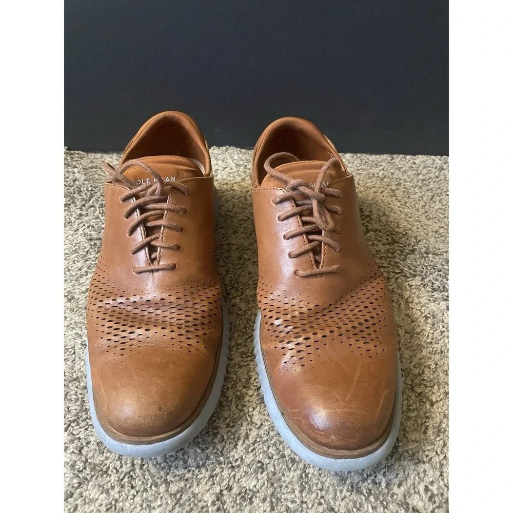 Cole Haan ZeroGrand Shoes Brown Comfort‎ Oxford Sneakers men's 8.5